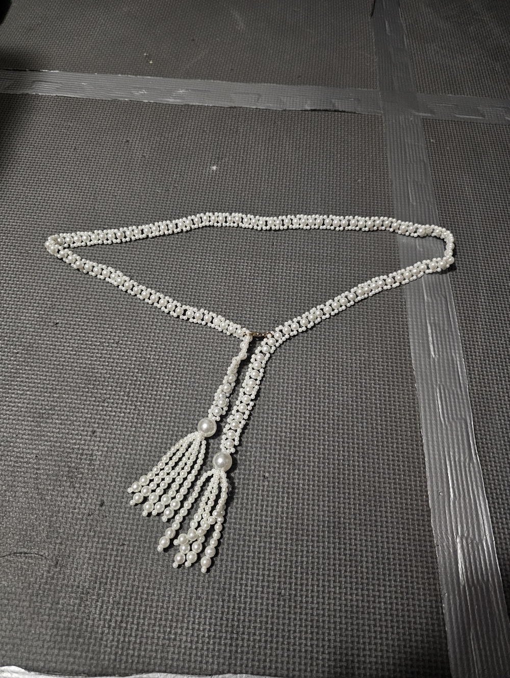 Faux Pearl Waistchain Belt